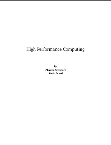 Portada de High Performance Computing (2nd Edition)