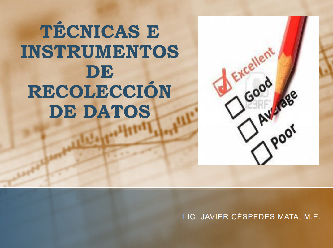 Portada de Técnicas e Instrumentos de Recolección de Datos