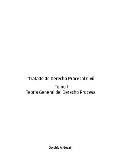 Portada de Tratado de Derecho Procesal Civil
